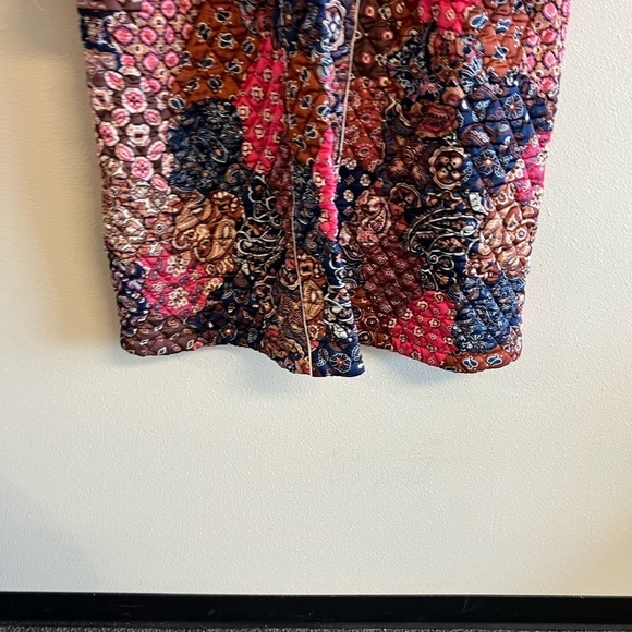 Kilo Brava Pink Blue Patchwork Quilted Midi Robe M - Picture 10 of 10